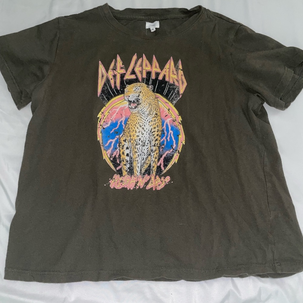 Def Leppard Graphic Tee Size Medium